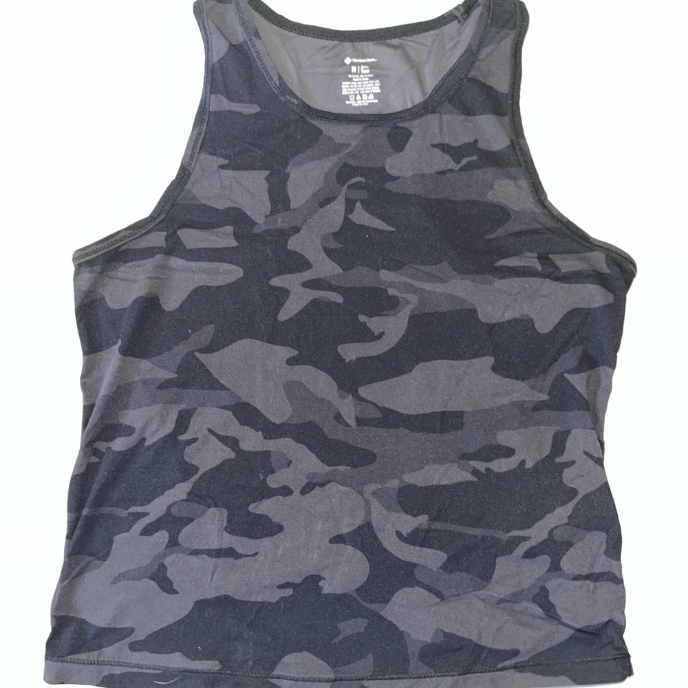 Members Mark black camo athletic tank